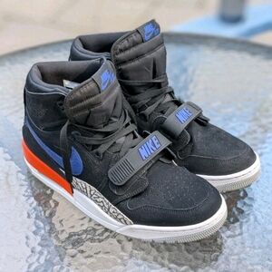 NIKE AIR JORDAN LEGACY 312 Knicks RUSH BLUE/BRILLIANT ORANGE Size 12 Men